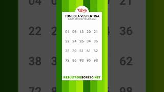 tombola vespertina 26092024  Montevideo Uruguay [upl. by Zacarias153]