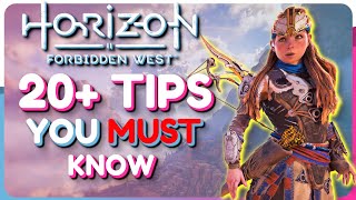 20 CRITICAL Tips and Tricks For Horizon Forbidden West  Beginners Guide [upl. by Suiremed]