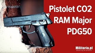 Pistolet na kule gumowe  Major PDG50 50  bez zezwolenia Militariapl [upl. by Einolem]