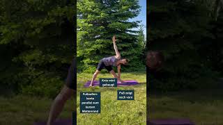 Richtig Trikonasana üben yogaforbeginners [upl. by Enom]