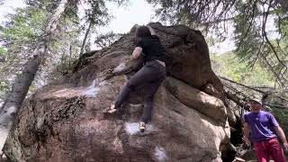 Dating Jesus Dyno V7  Wild Basin Bouldering [upl. by Ibmab620]