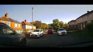 NK69 JRX White Ford Fiesta DRIVES ON THE PATH Reckless [upl. by Adnilim91]