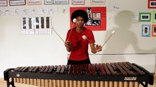 Super Mario Bros on Marimba with 4 Mallets by Aaron Grooves [upl. by Eladnyl450]