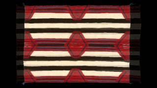 A LATE CLASSIC NAVAJO SERAPE c 1870  1875 [upl. by Constanta]