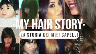 LA STORIA DEI MIEI CAPELLI con le FOTO W I CAPELLI LUNGHI MY HAIR STORY  Adriana Spink [upl. by Marriott]