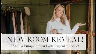 NEW ROOM REVEAL  VANILLA PUMPKIN CHAI LATTE CUPCAKE BAKING  Fashion Mumblr [upl. by Navoj]