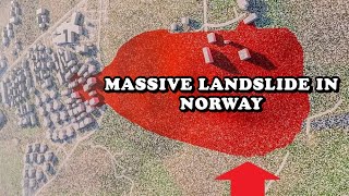 MASSIVE NORWAY LANDSLIDE how devastating  Quick clay landslide  Graphic video [upl. by Dallas]