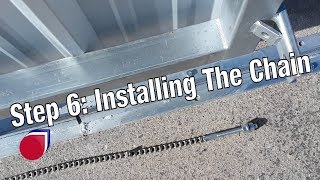 Installing a slide gate operator Step 6 Installing the chain  SC0044 [upl. by Standford630]