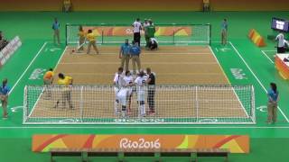 Paralympic Games 2016 Goalball Male ALG 0 x 10 GER [upl. by Leuqim]