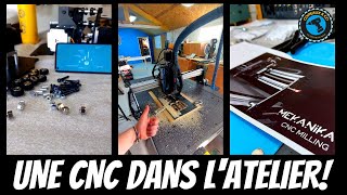 UNE CNC DANS LATELIER Réception et premiers usinages avec ma Mekanika EVO M [upl. by Naillimixam]