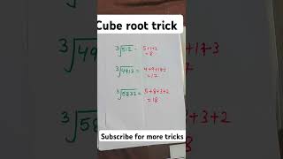 Cube root maths mathstip cube tricks education cgl exam tranding important [upl. by Lorolla526]