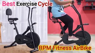 RPM fitness RPM1001 Exercise Bike review and demo 2024  Best AirBike exercise cycle in India [upl. by Eciram568]