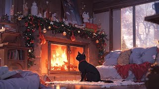 Christmas lofi radio 🎄 Chill with my cat  Relax  Chill  Study  Stress Relief [upl. by Enila]