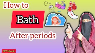 Haiz Ke Baad Ghusl Ka Sahi Tareeka  How To Bath After Periods🩸  In Islam islamicvideo periods [upl. by Aillimac137]