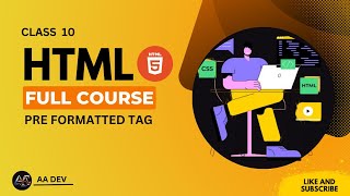 HTML COURSE preformatted tag in html [upl. by Lay603]