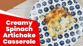 Keto Creamy Spinach Artichoke Casserole Recipe [upl. by Ahsinor]