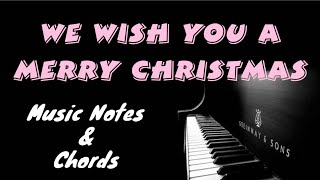 We Wish You a Merry Christmas  Keyboard Notes amp Chords  christmaswish christmascarol [upl. by Tobi310]