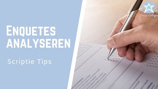 Eenvoudig ENQUETES analyseren  Scriptie TIPS [upl. by Sahcnip777]