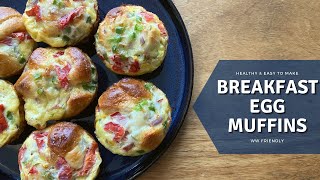 Breakfast Egg Muffins  Easy amp Healthy  WW Friendly Too [upl. by Akciret]