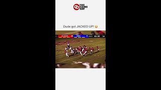 High School Punter Gets Demolished in the Backfield [upl. by Leif]