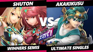 Sumapa 129 TOP 8  Shuton Pyra Mythra Vs Akakikusu Hero Smash Ultimate  SSBU [upl. by Nnasus]