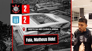 Matheus Bidu fala após empate contra o Racing e comenta sobre a sua volta por cima na temporada [upl. by Akinek]