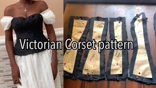 How to draft a Victorian corset [upl. by Nottap]