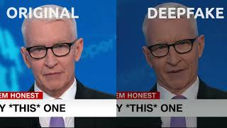 Anderson Cooper 4K OriginalDeepFake Example [upl. by Anilrahc]