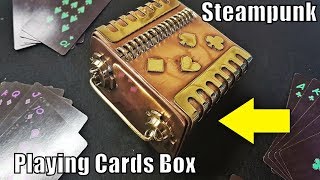 DIY Steampunk Playing Cards Box [upl. by Malvina317]