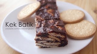 Cara buat Kek Batik biskut marie [upl. by Odelia]