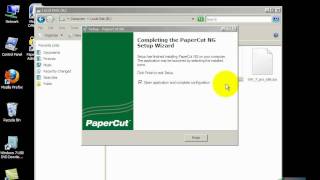 Installation and Configuration of Print Services on Windows Server 2008 using PaperCut NG [upl. by Nelan]