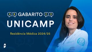 Gabarito UNICAMP 2024  2025 Residência Médica  Correção de Prova ao vivo [upl. by Anilos595]