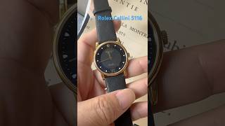 Rolex Cellini 51168 18K Gold Rare Black Two Tone Dial shorts 名表tv cellini [upl. by Ray]