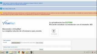 Instalar Virtuemart en Joomla 25 [upl. by Aisile]