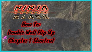 Ninja Gaiden Black  Speedrun Tutorial  How to do the double wall run flip in Chapter 1 start [upl. by Notlaw]