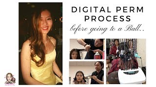 DIGITAL PERM process before going to a BALL [upl. by Rena]