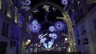 Malaga Christmas Lights 2021 Calle Larios [upl. by Hairacaz]