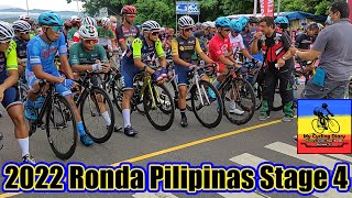 2022 Ronda Pilipinas Stage 4  Start and Action in the Peloton [upl. by Nnailuj276]