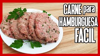 🍔 Cómo Hacer CARNE PARA HAMBURGUESA Casera ► Receta de Hamburguesas [upl. by Maletta733]