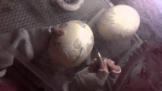 Carving an Ostrich Egg [upl. by Barbabas]