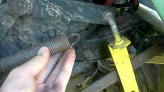 john deere s92 deck removal [upl. by Stonwin]