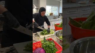 Fattoush salad for catering Salad Recipe SaladRecipe Lebanese Food [upl. by Aiciled]