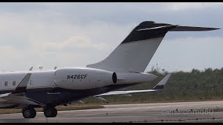 Bombardier Global 5000 Takeoff  Nassau Bahamas [upl. by Aldus840]