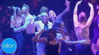 Channing Tatum and Ellen Get Rowdy at Magic Mike Live in Vegas Extended Clip [upl. by Jones]