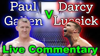 Paul Gallen v Darcy Lussick  Boxing  Live Reactions amp Play By Play [upl. by Klute]