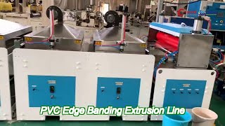 high efficiency plastic sheet edge banding extrusion line 400kgh twin screw [upl. by Feledy]