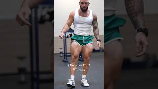 4 Leg Exercises For A wide Leg🔥 legday legdayworkout legworkout quadriceps gluteworkout [upl. by Kalin919]