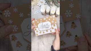 🌟 DIY Weihnachtskarte mit Stanzen bastelideen weihnachtsbasteln cardmaking diy [upl. by Finella]