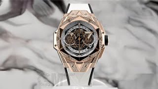 HUBLOT ビッグバン ウニコ サンブルー II キングゴールド ホワイト パヴェ 418OX2001RX1604MXM20 [upl. by Llirret559]