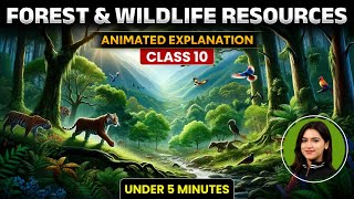 Forest and Wildlife Resources Class 10 Animated  Class 10 Geography Chapter 2  CBSE Board 2024 [upl. by Vanzant364]